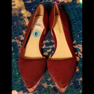 Cole Haan burgundy flats